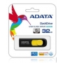Флешка USB 3.0 32GB  A-Data  UV128 чёрный/жёлтый